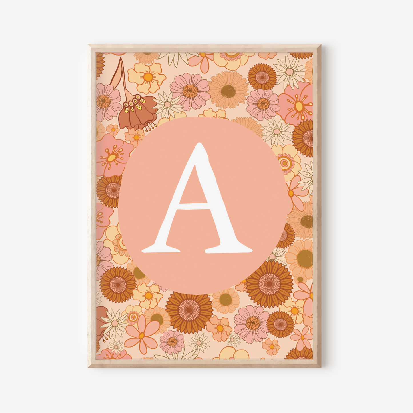 Wildflower A-Z Initial | Art Print