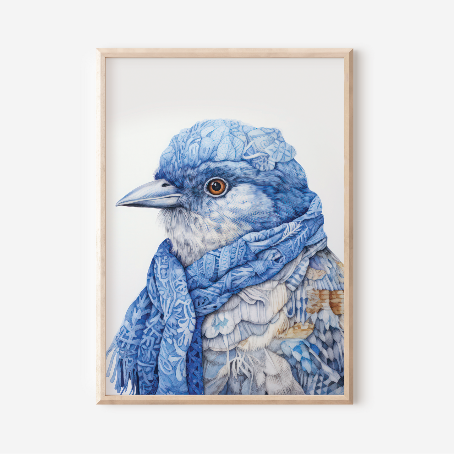 Vintage Winter Bird | Art Print