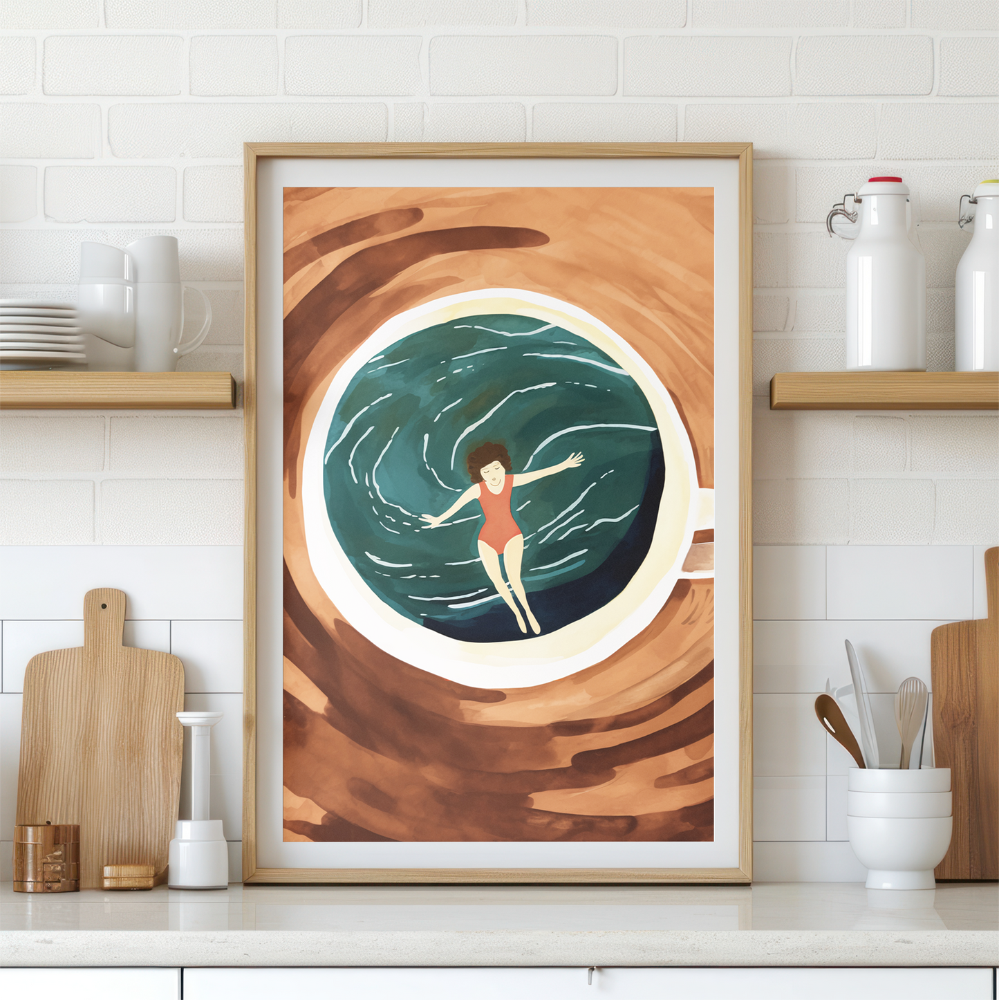 Adrift in Coffee | Art Print