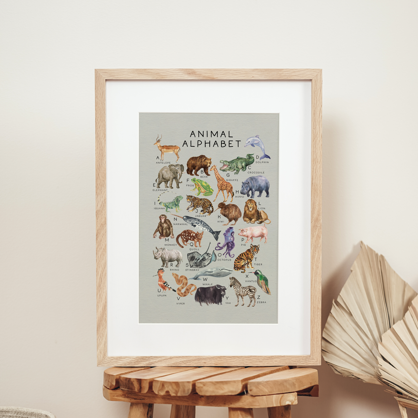 Animal Alphabet | Art Print