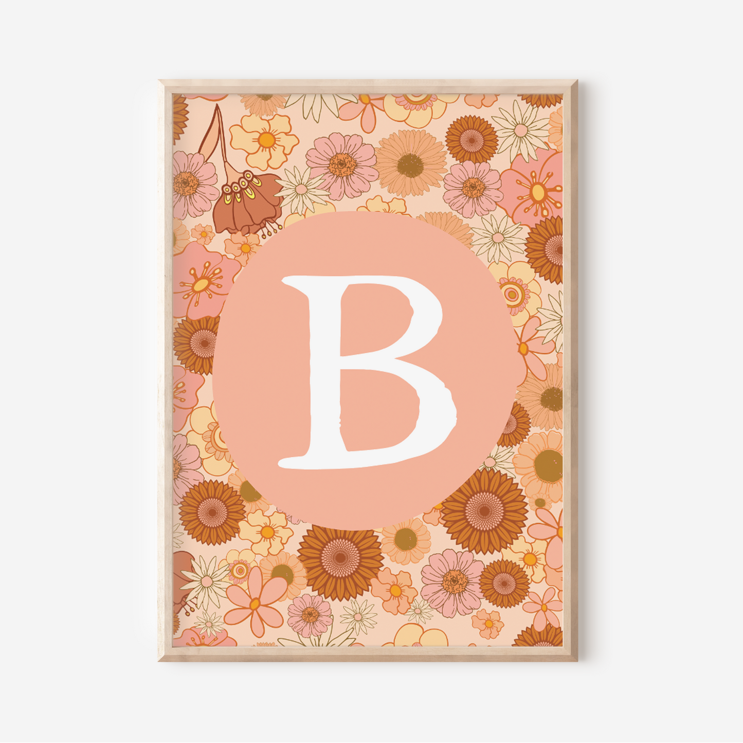 Wildflower A-Z Initial | Art Print