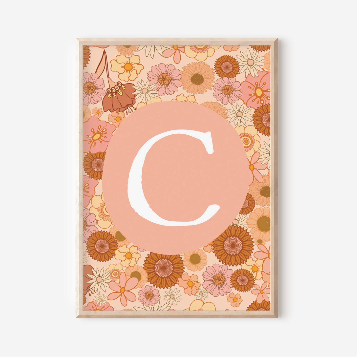 Wildflower A-Z Initial | Art Print