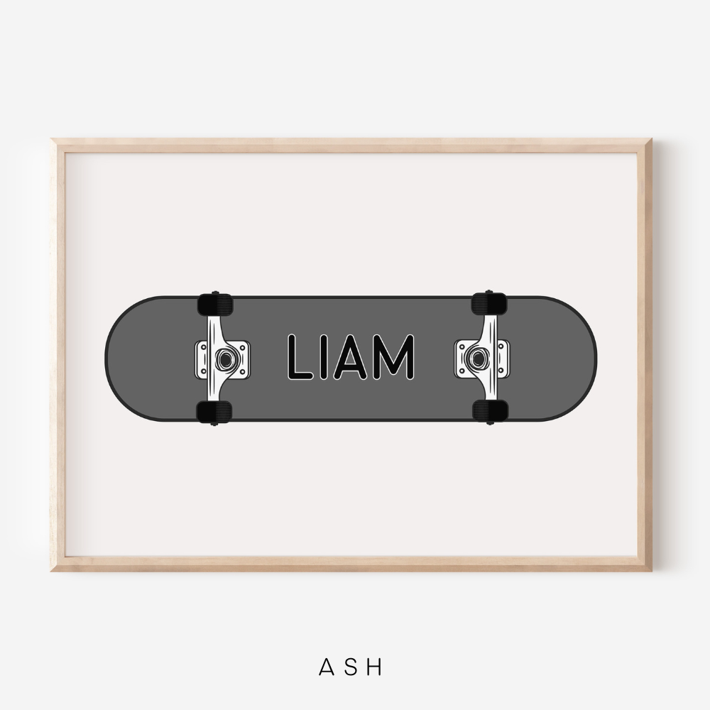 Skateboard Personalised | Art Print