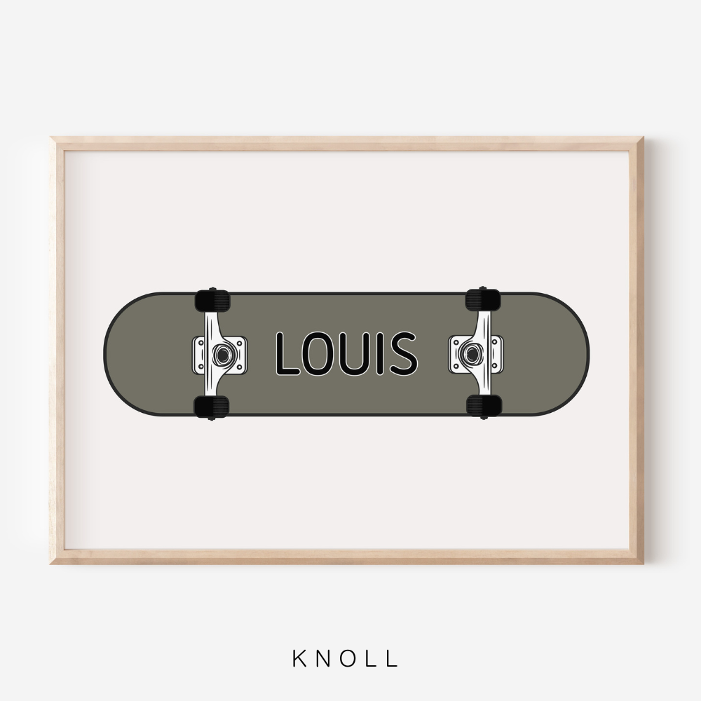 Skateboard Personalised | Art Print