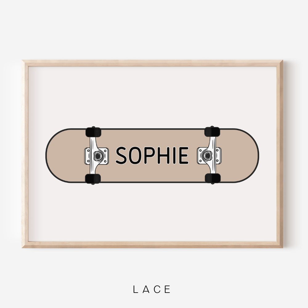 Skateboard Personalised | Art Print