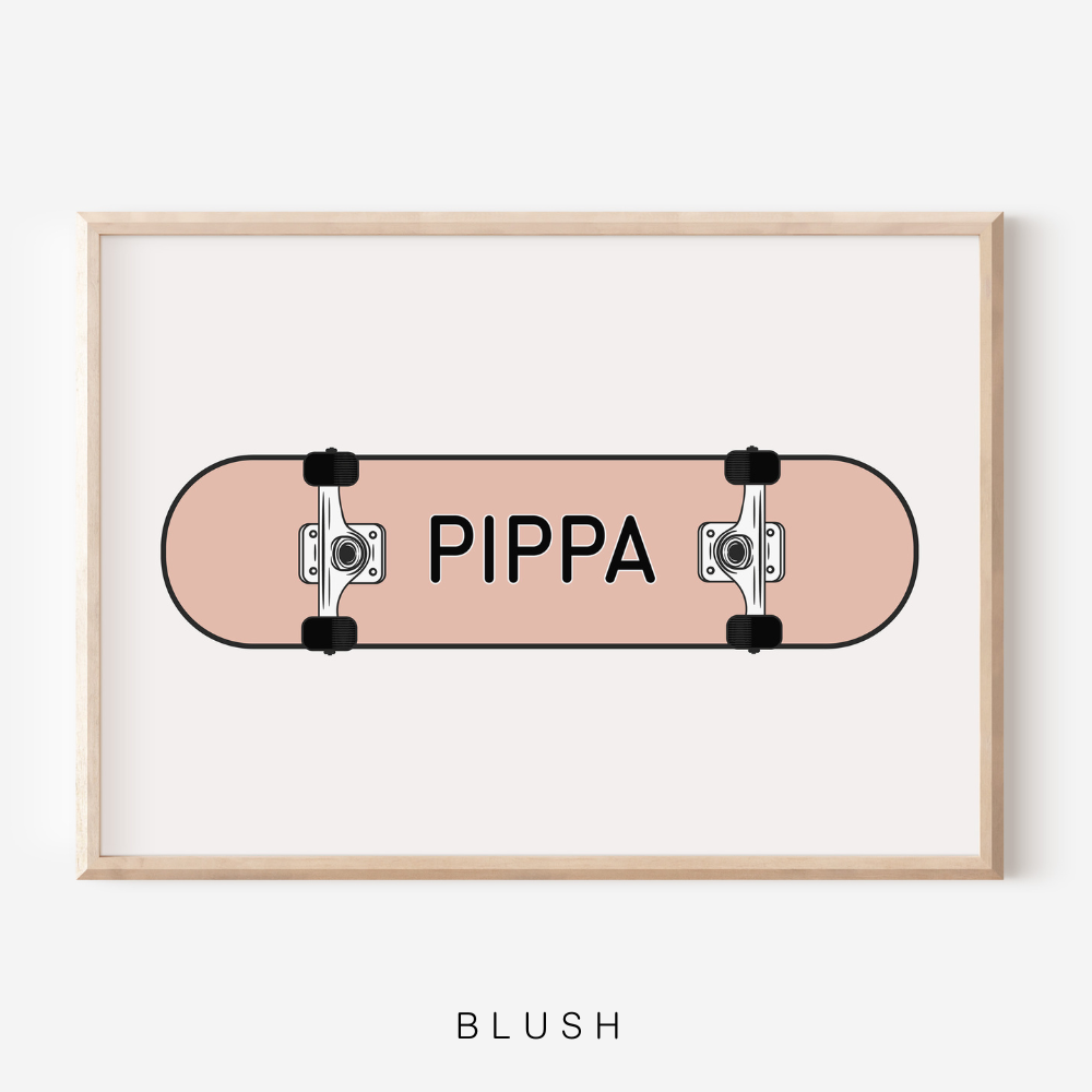 Skateboard Personalised | Art Print