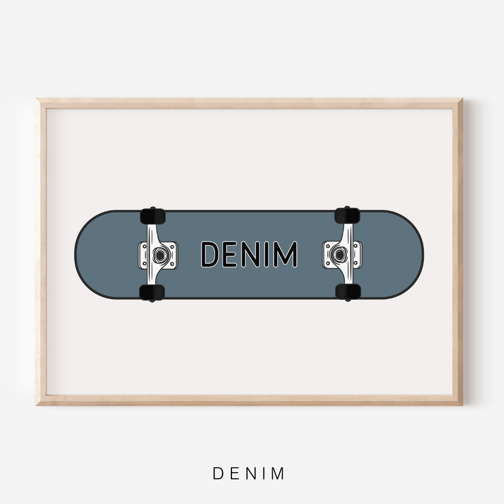 Skateboard Personalised | Art Print