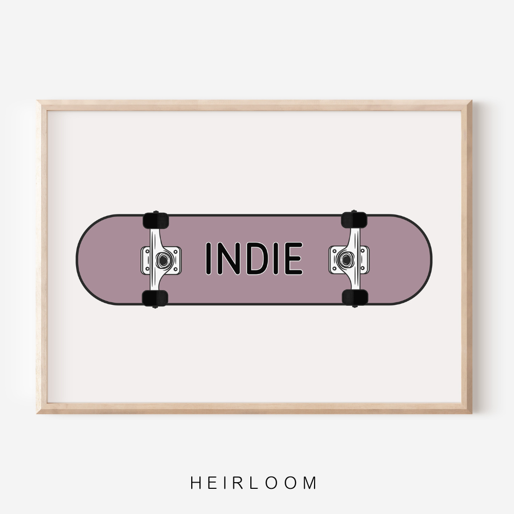 Skateboard Personalised | Art Print