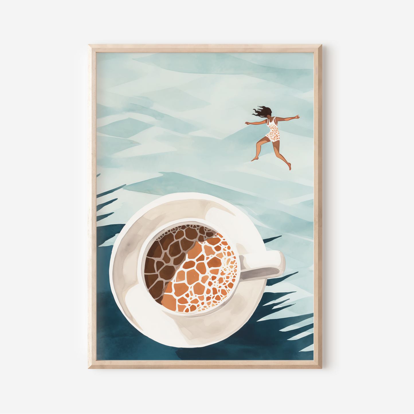 Jumping in Coffee | Art Print