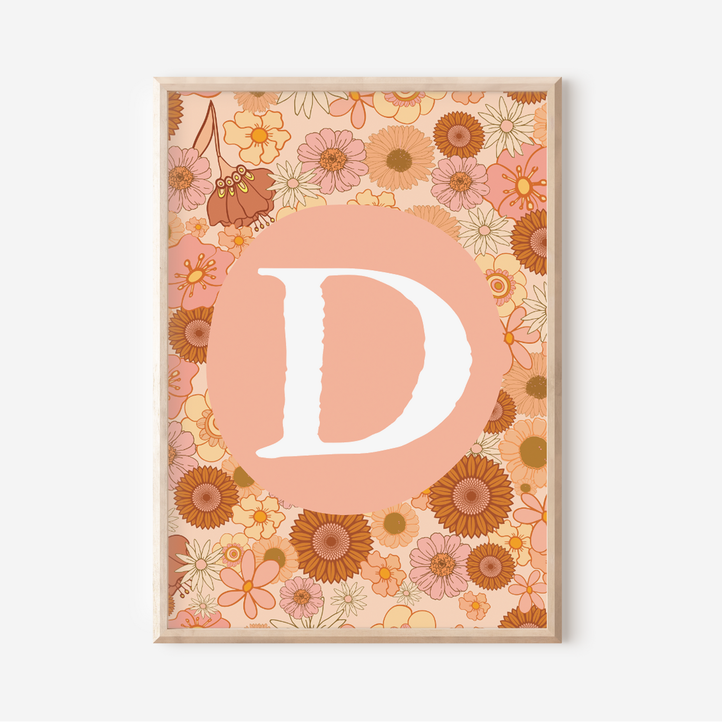 Wildflower A-Z Initial | Art Print