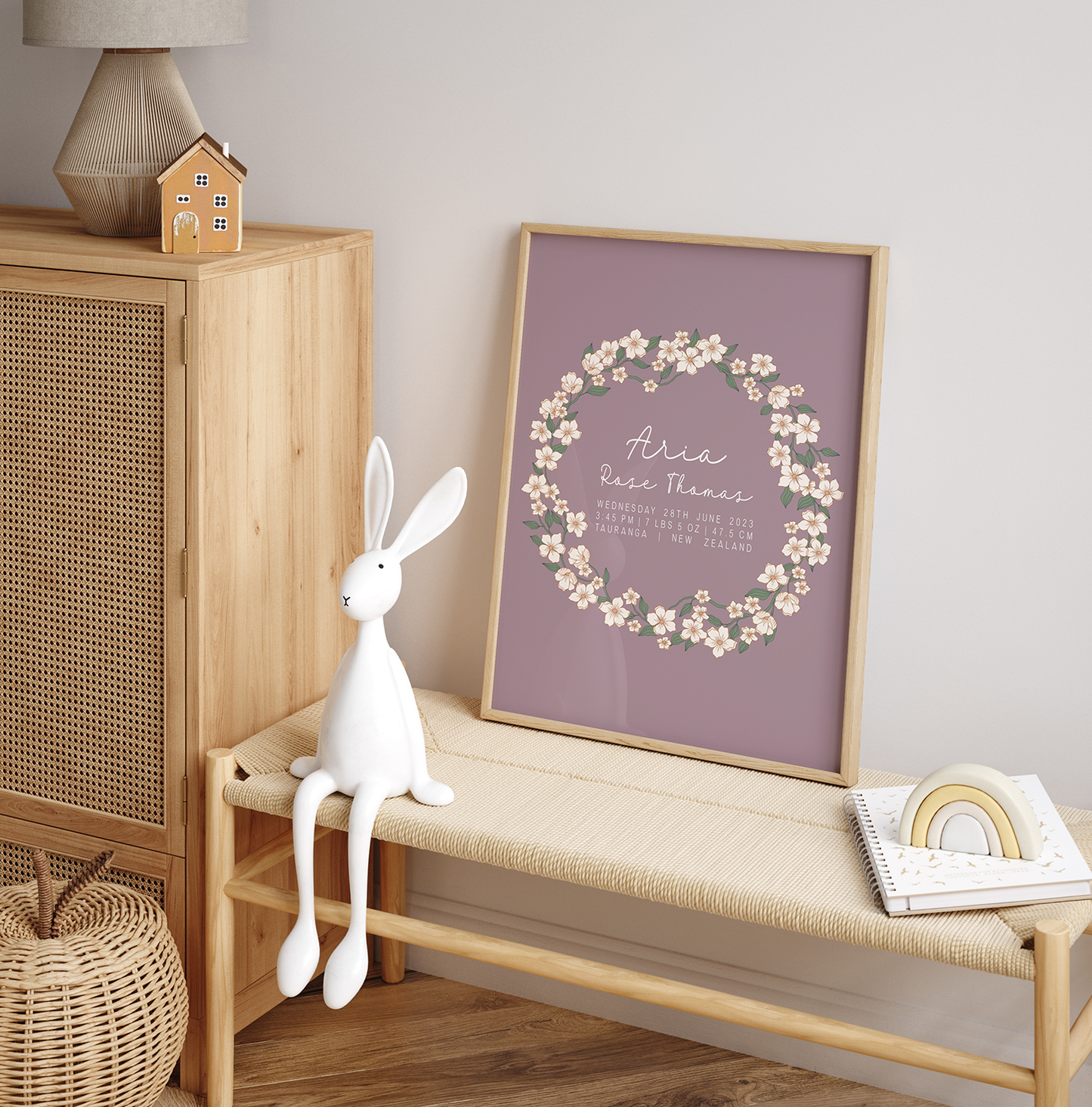 Daisy - Birth Detail Keepsake Print
