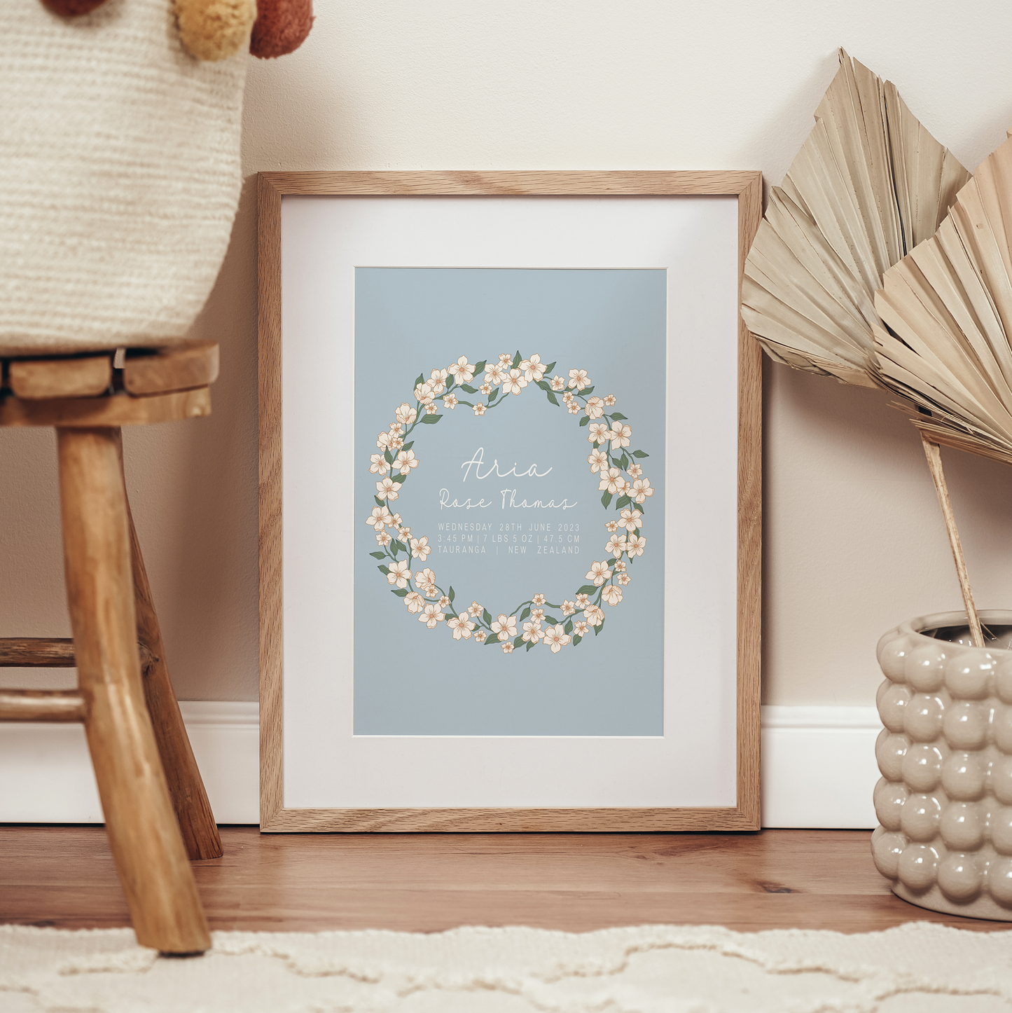 Daisy - Birth Detail Keepsake Print