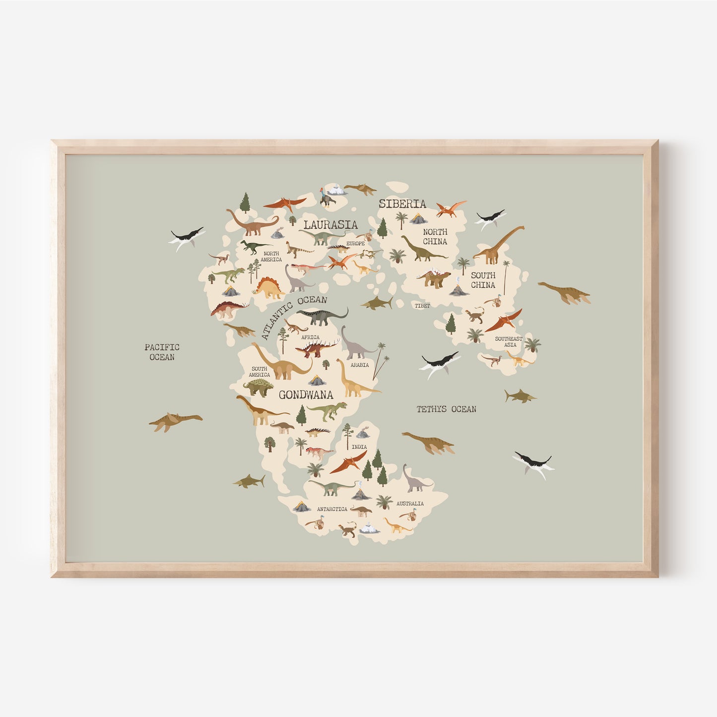 Gondwana Dinosaurs | Art Print