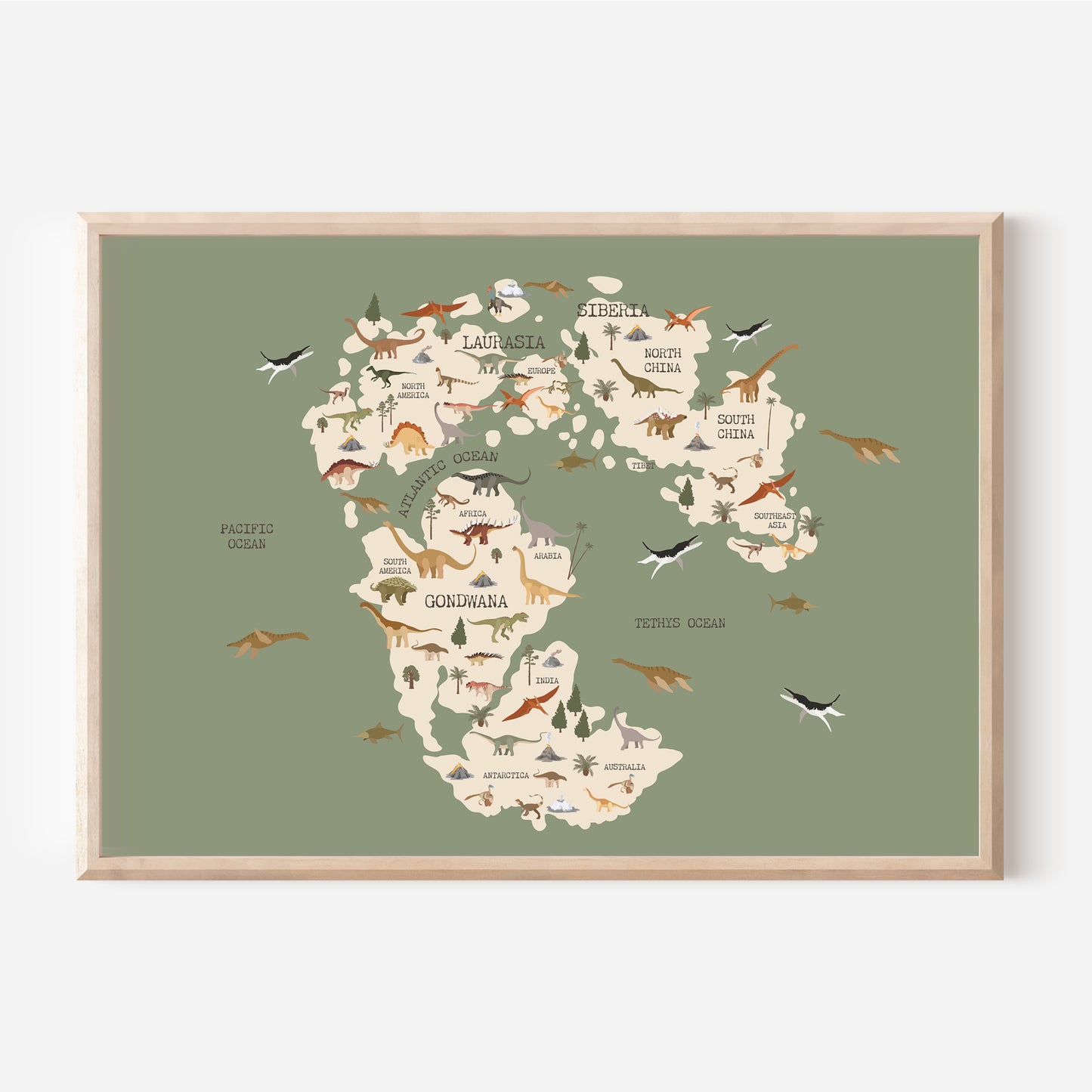 Gondwana Dinosaurs | Art Print