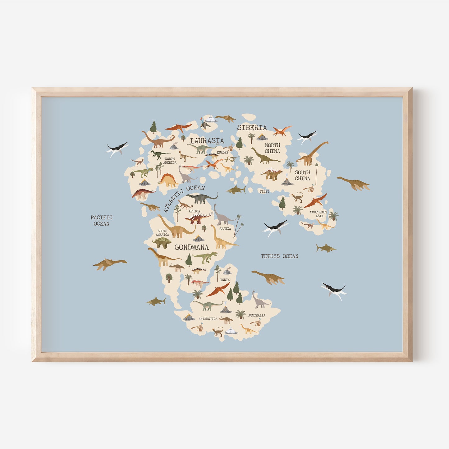 Gondwana Dinosaurs | Art Print