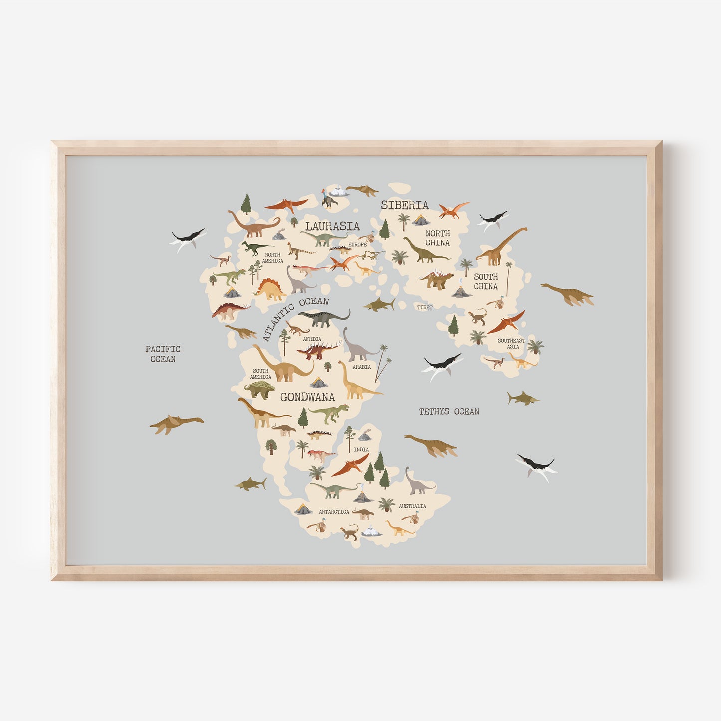 Gondwana Dinosaurs | Art Print