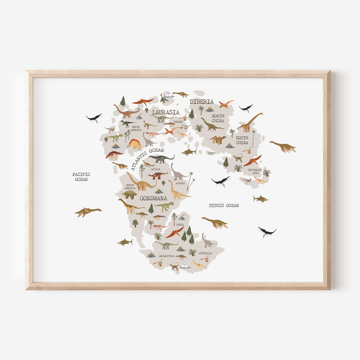 Gondwana Dinosaurs | Art Print