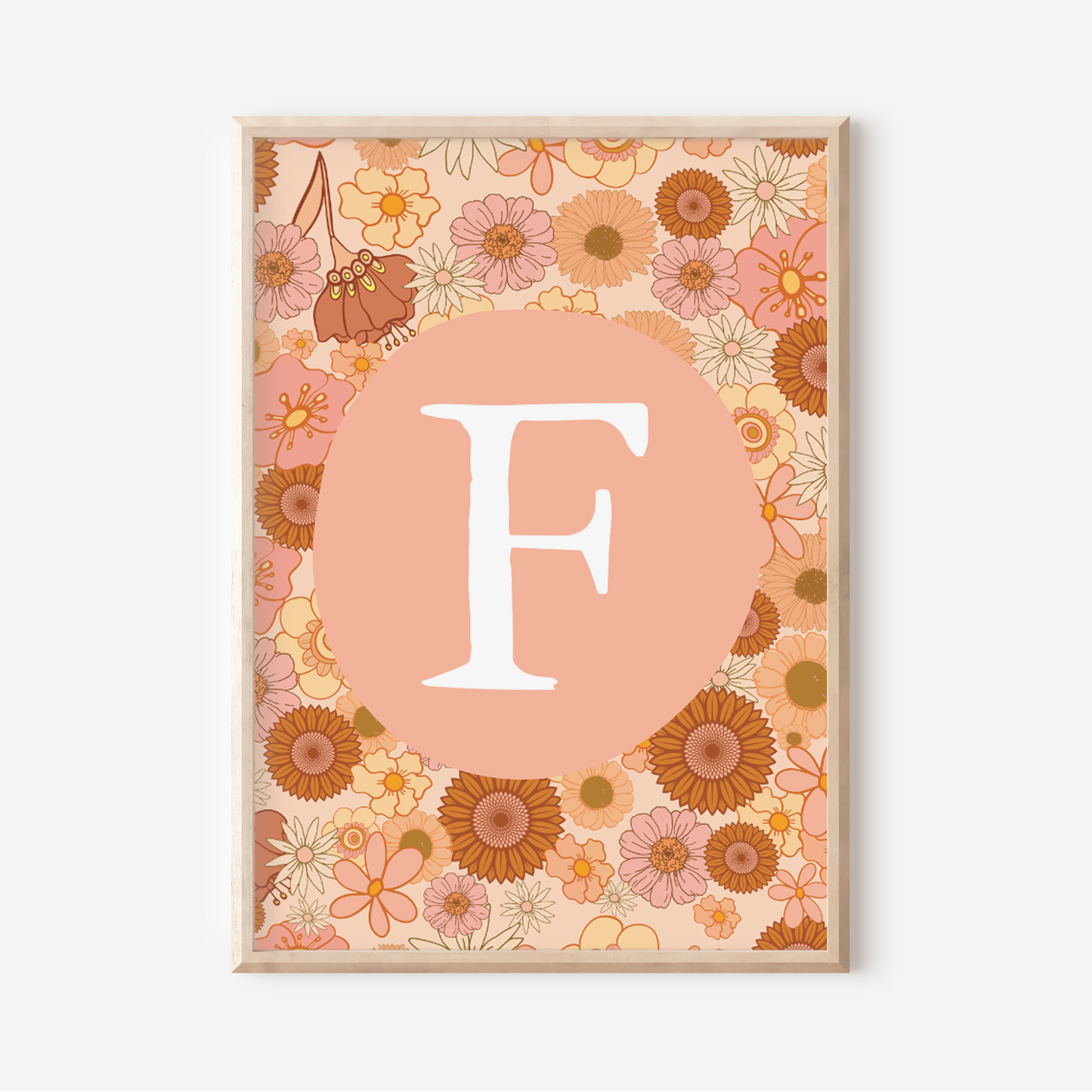 Wildflower A-Z Initial | Art Print