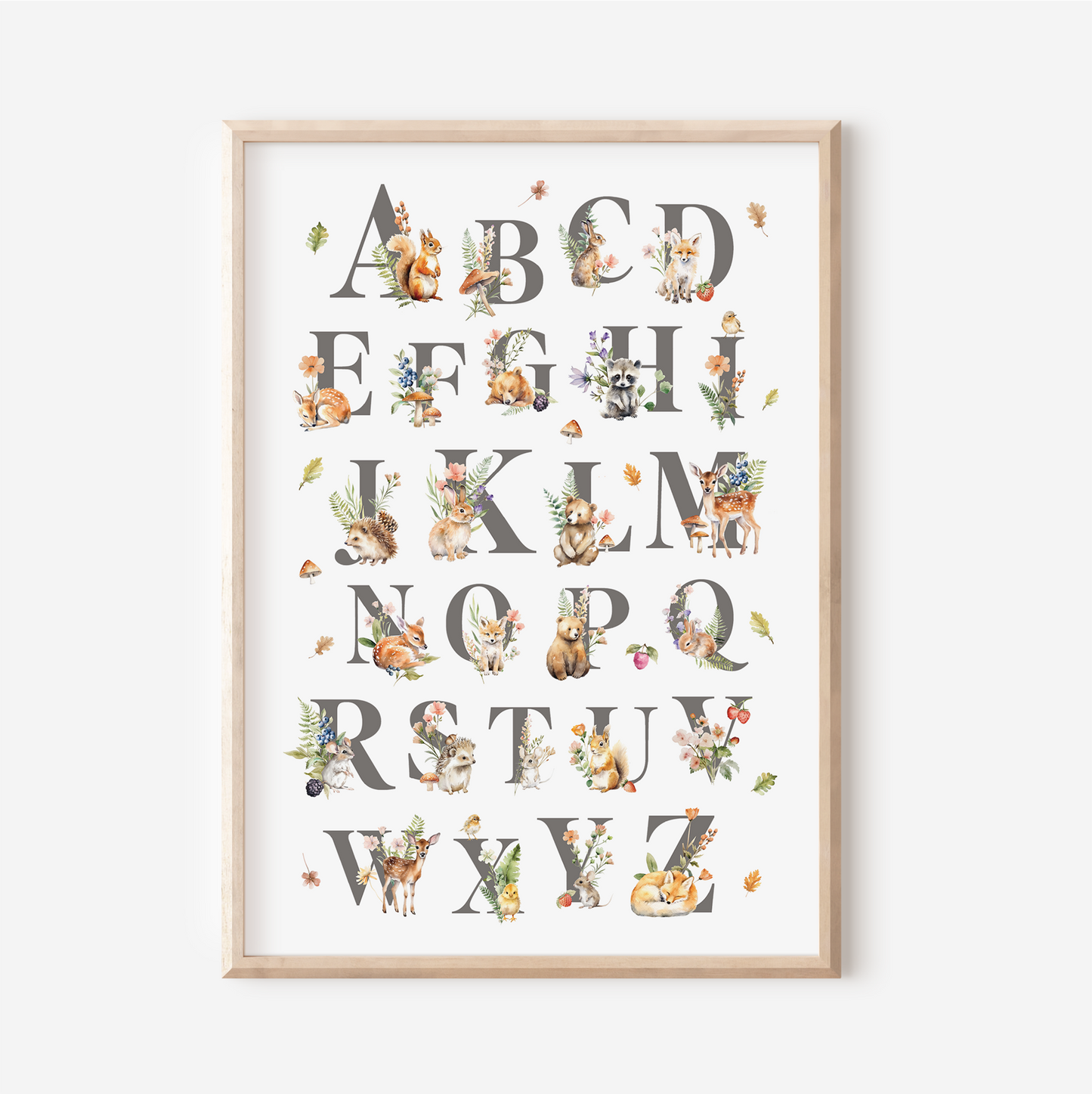 Woodland Alphabet | Art Print
