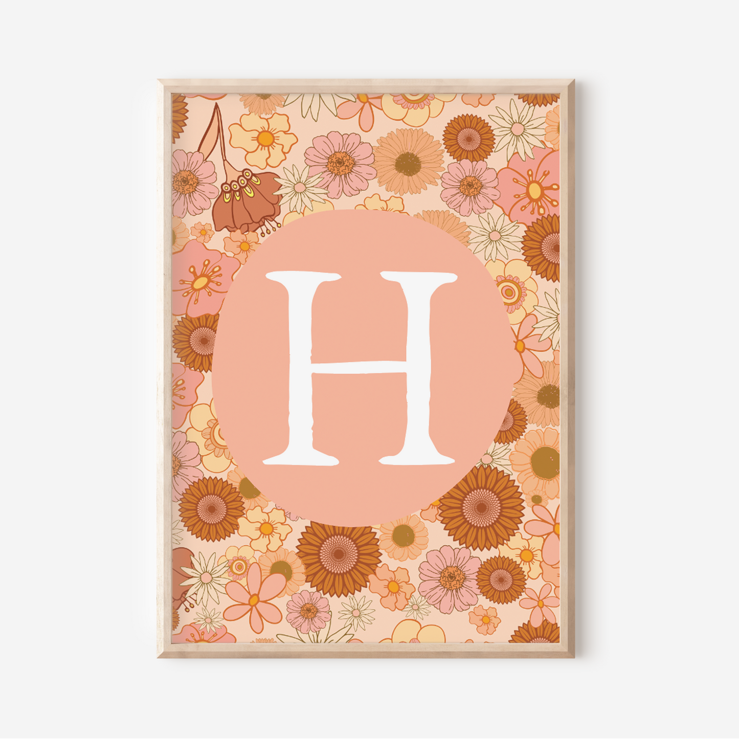 Wildflower A-Z Initial | Art Print