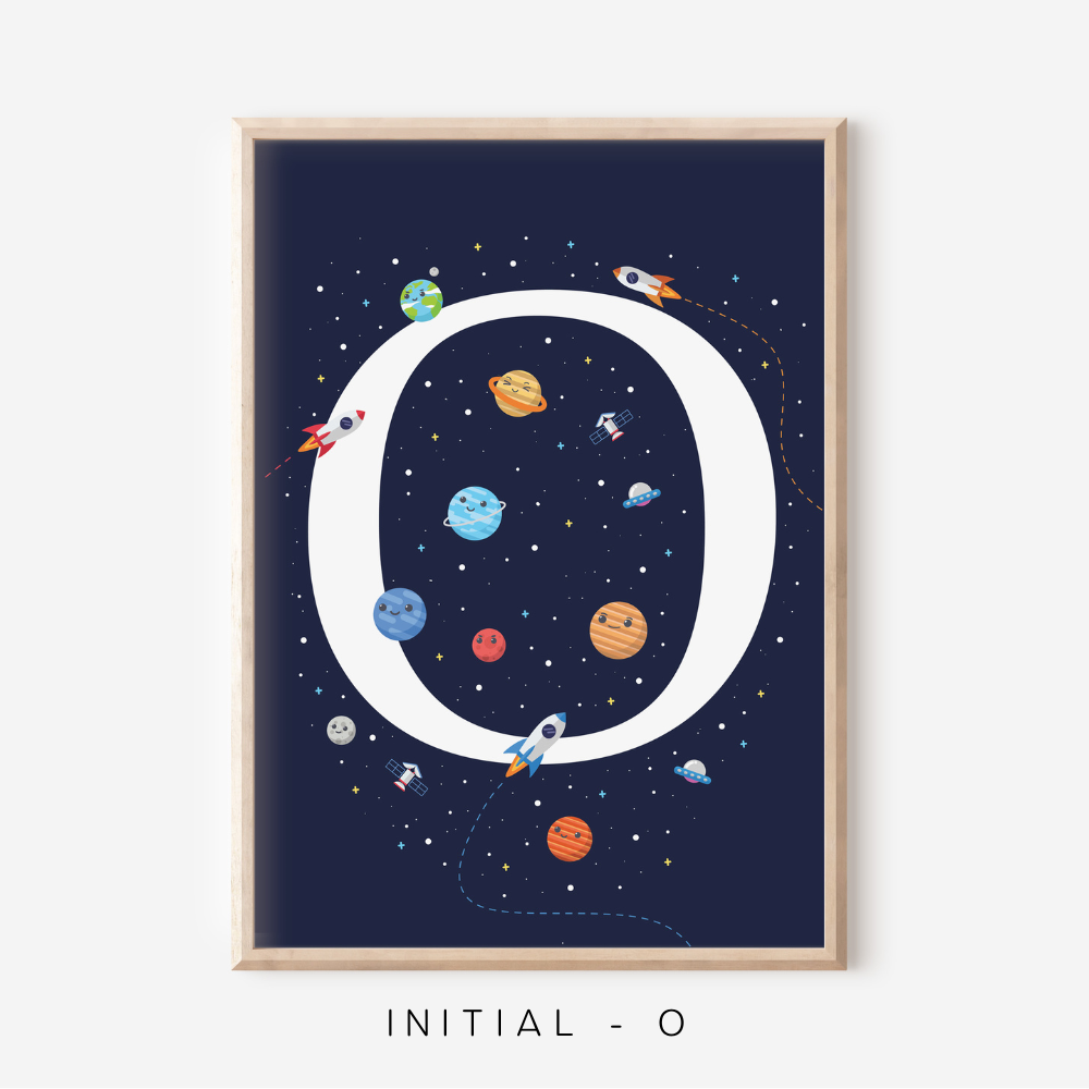 Space A-Z Initial | Art Print