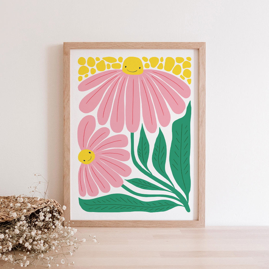 Happy Flowers | Art Print