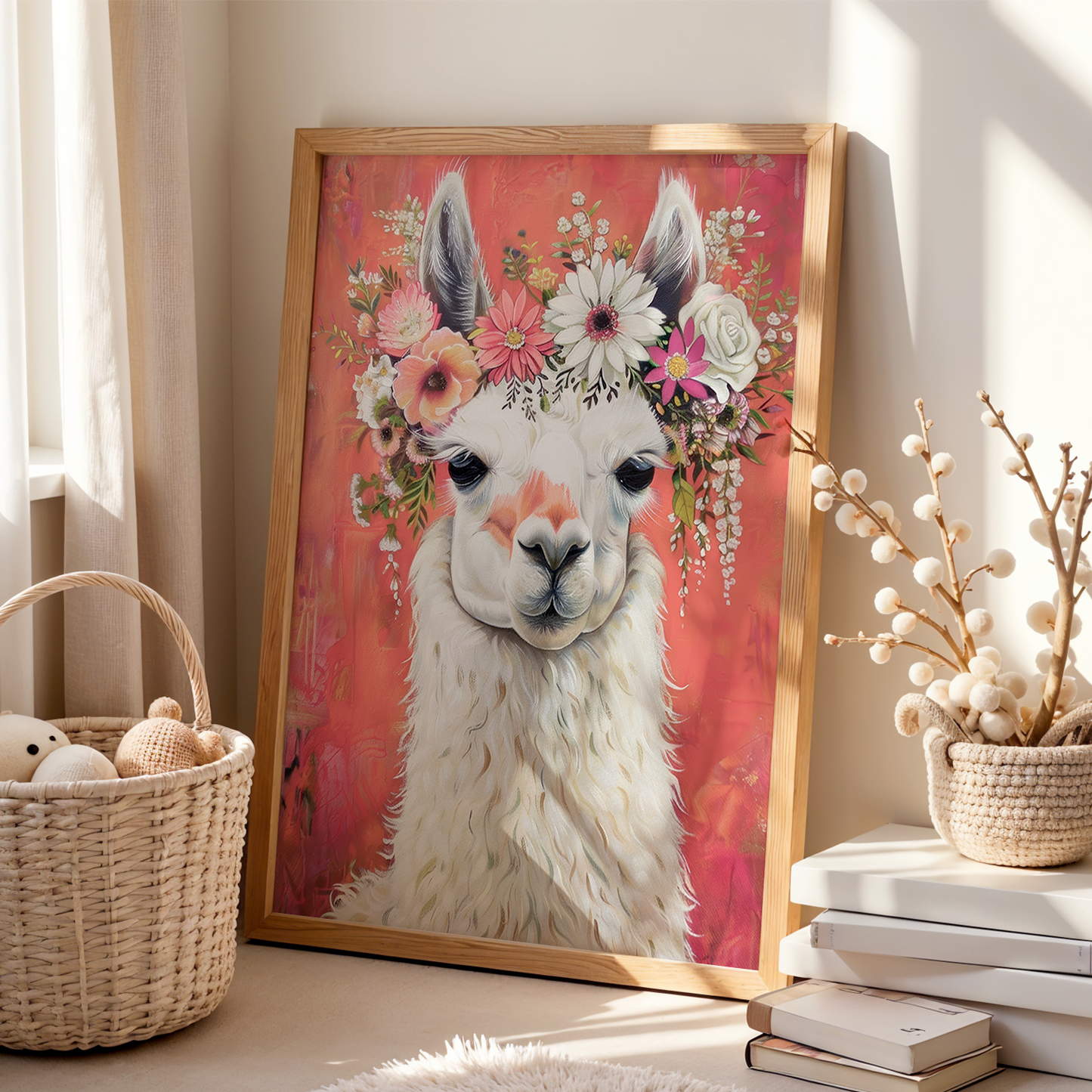 Flower Crown Llama | Art Print