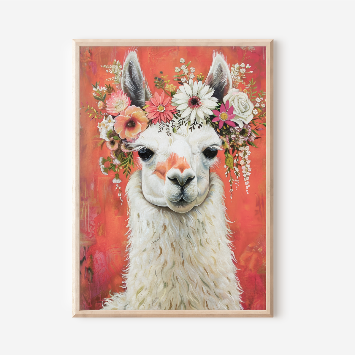 Flower Crown Llama | Art Print