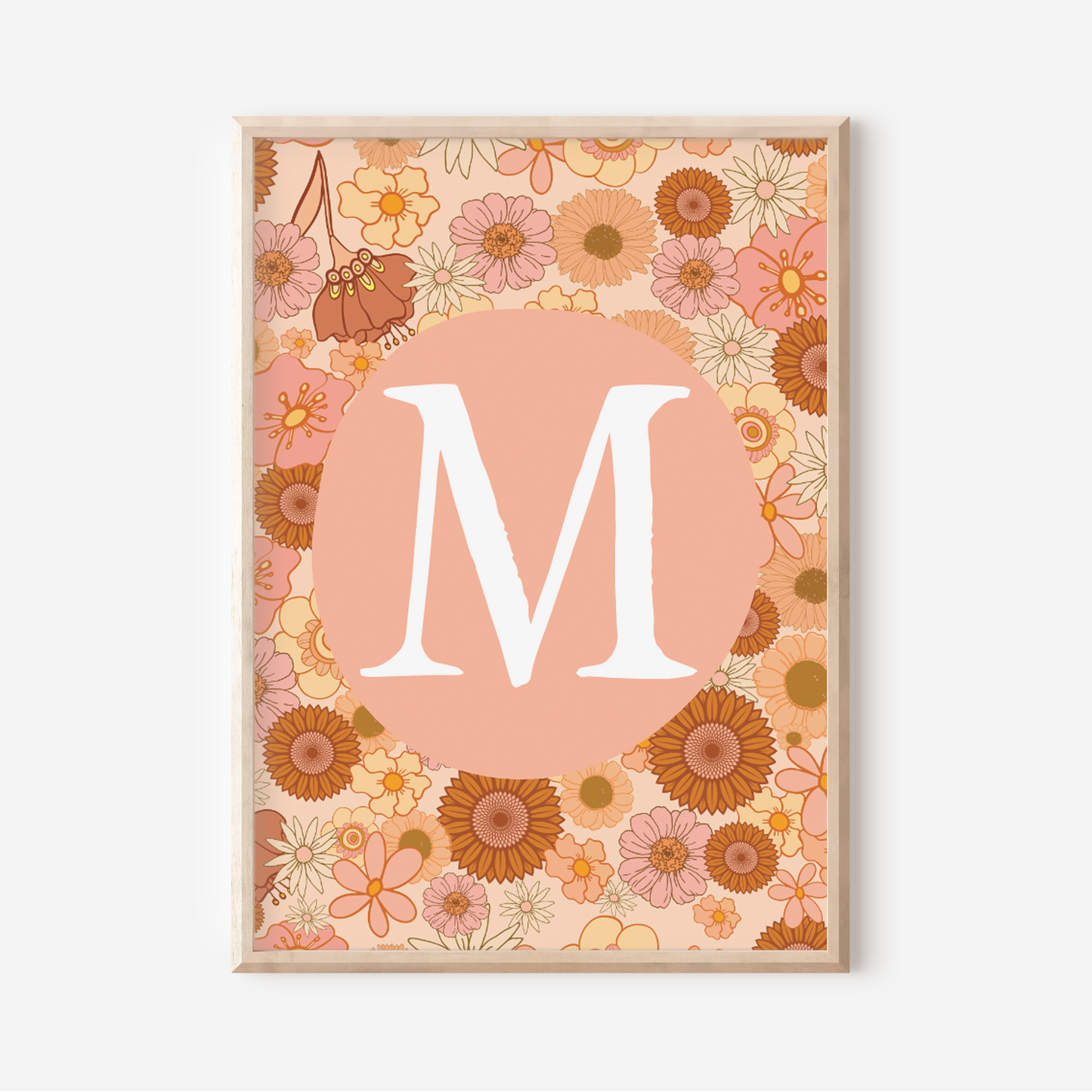 Wildflower A-Z Initial | Art Print