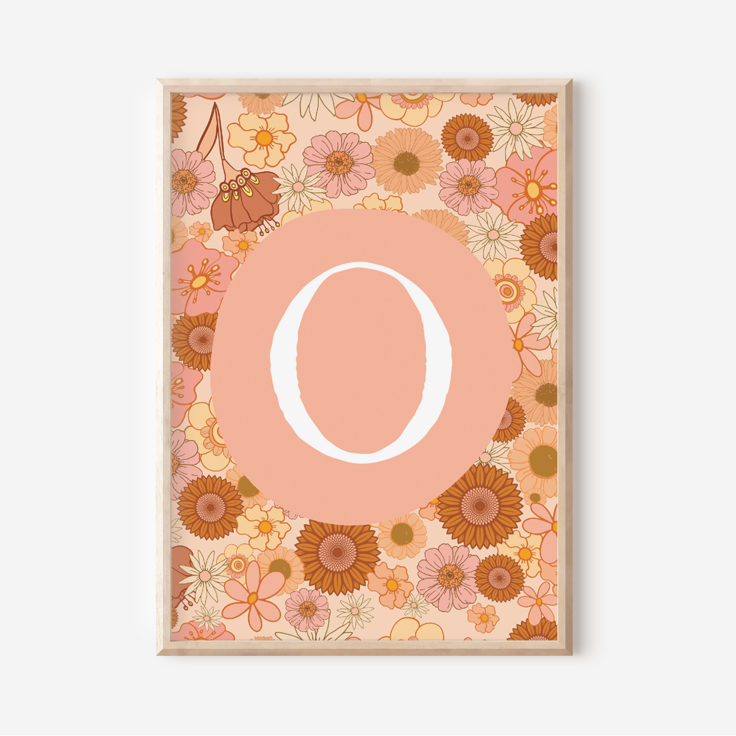 Wildflower A-Z Initial | Art Print