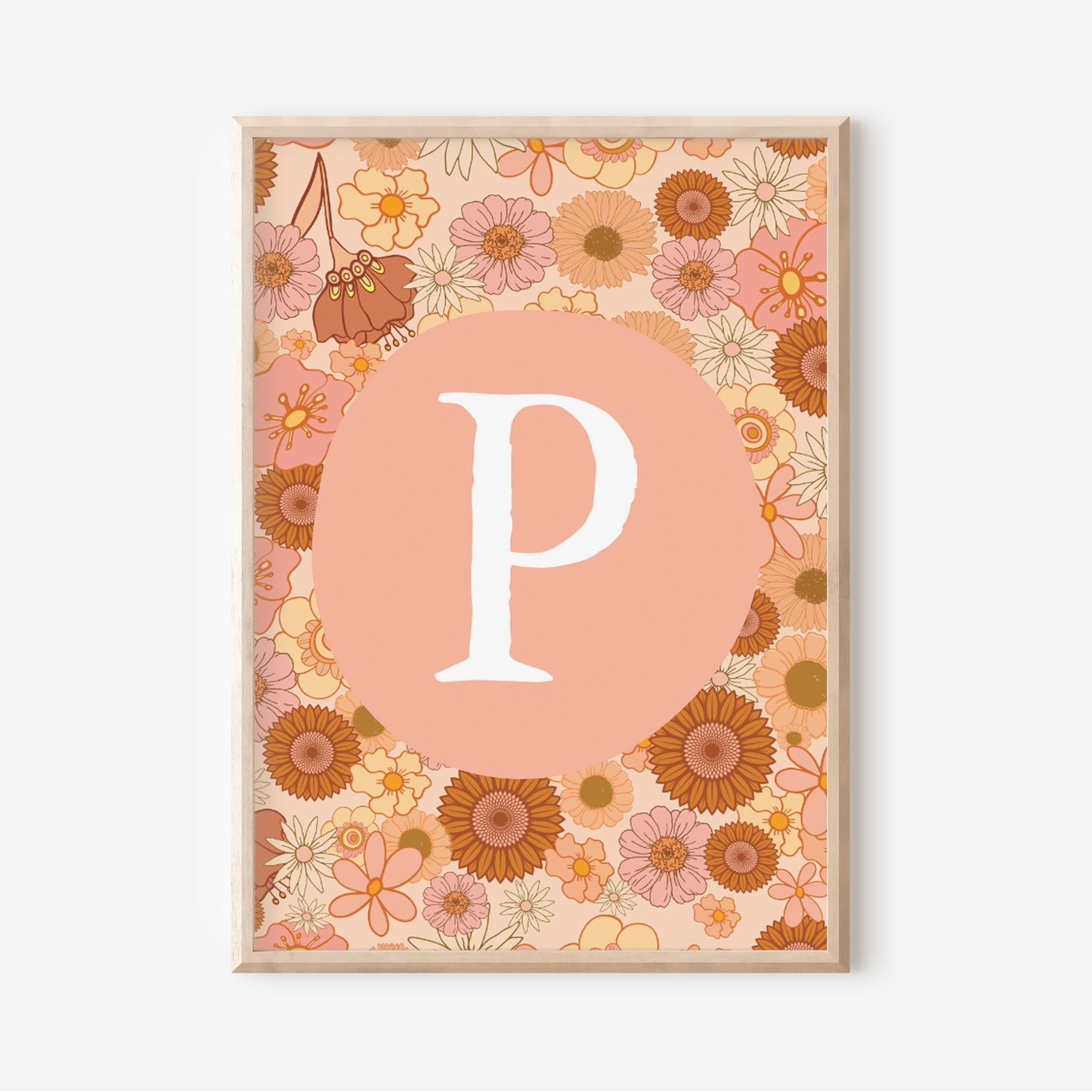 Wildflower A-Z Initial | Art Print