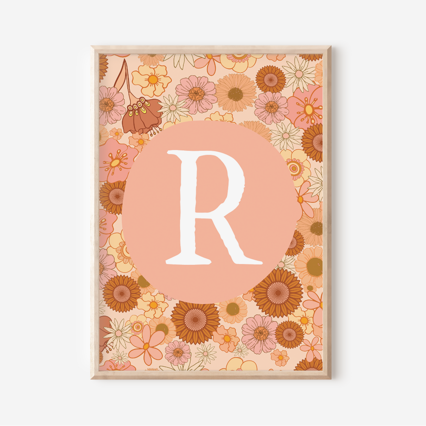 Wildflower A-Z Initial | Art Print