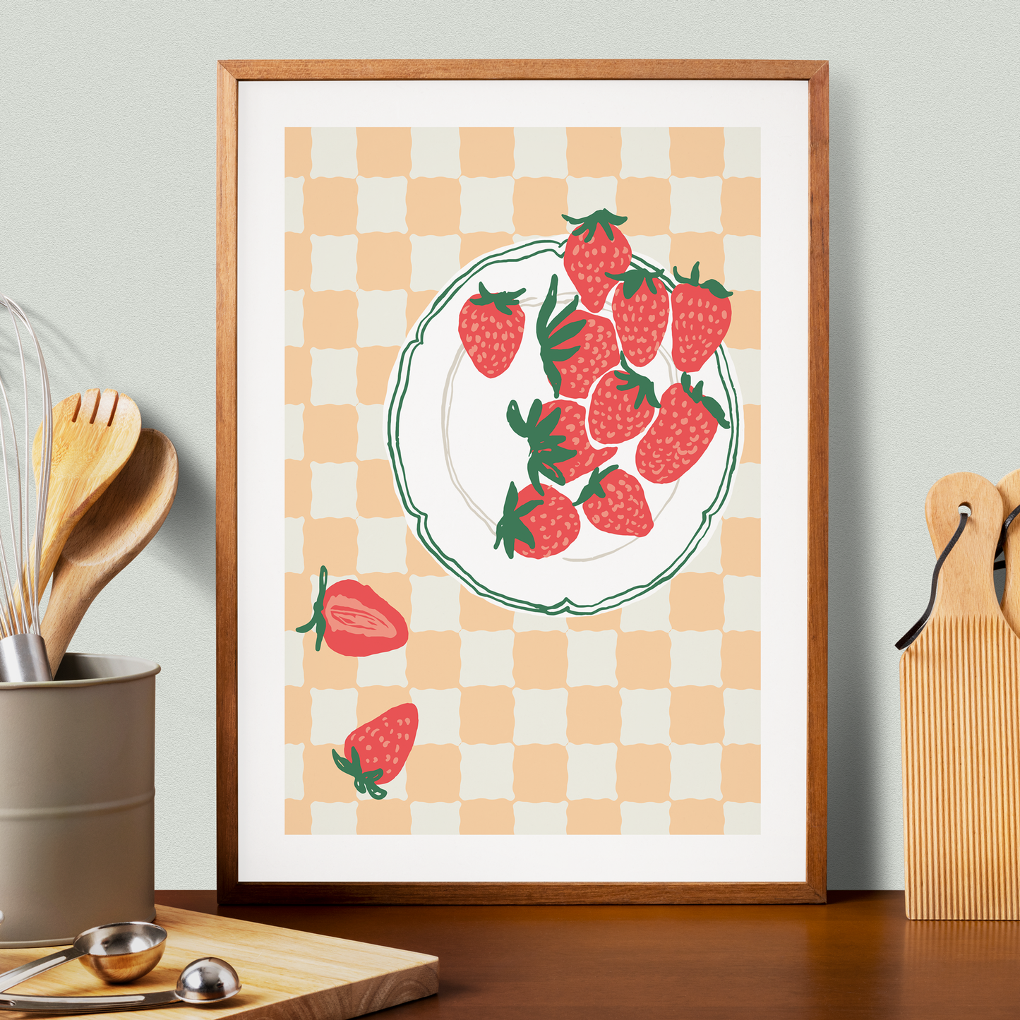 Summer Strawberries | Art Print
