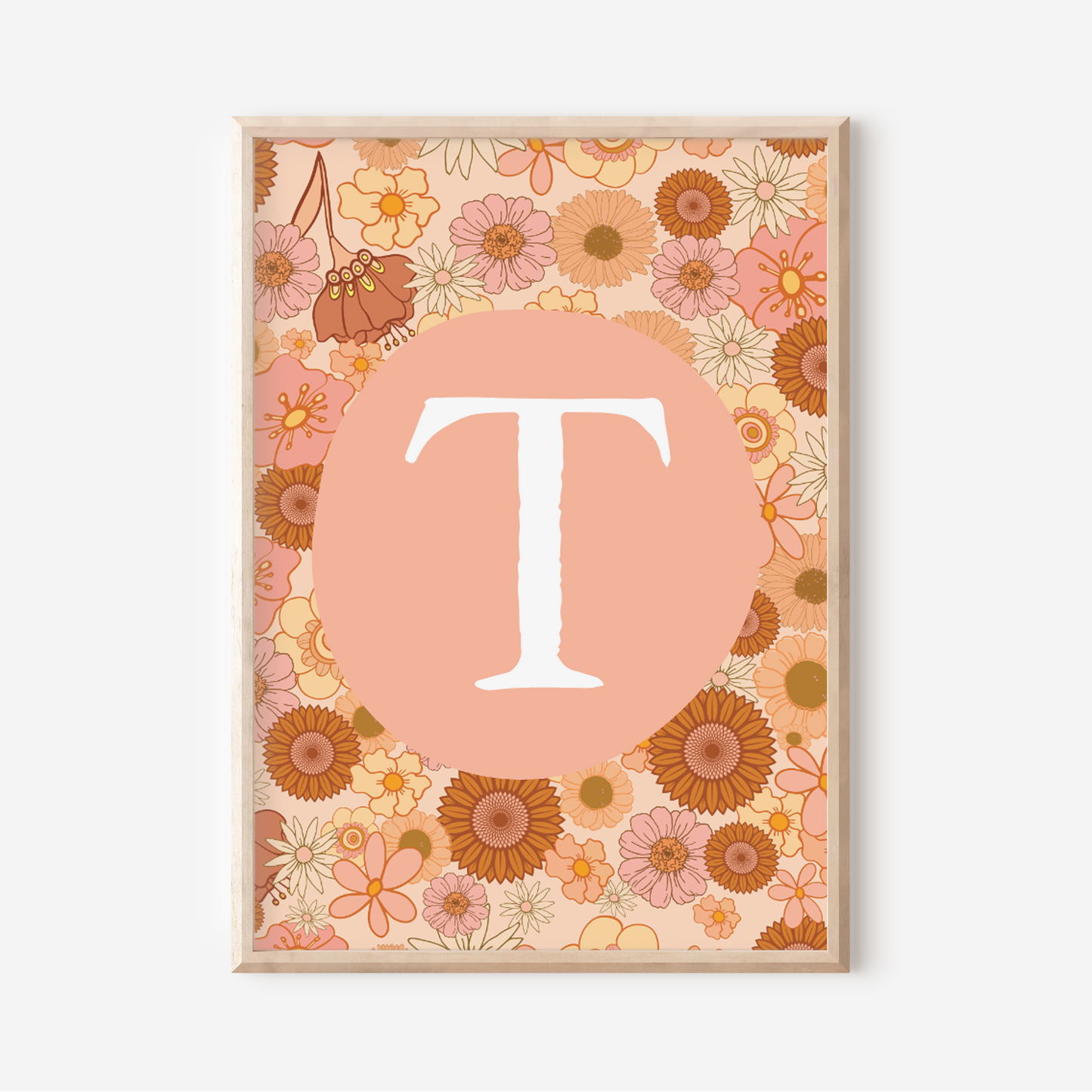 Wildflower A-Z Initial | Art Print