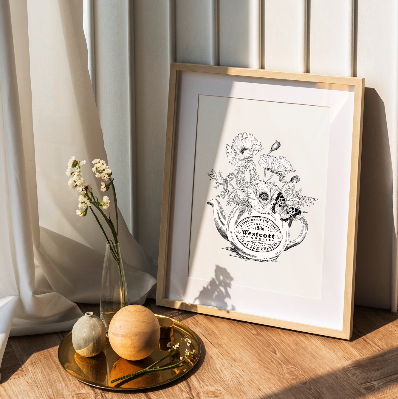 Teapot Bouquet | Art Print