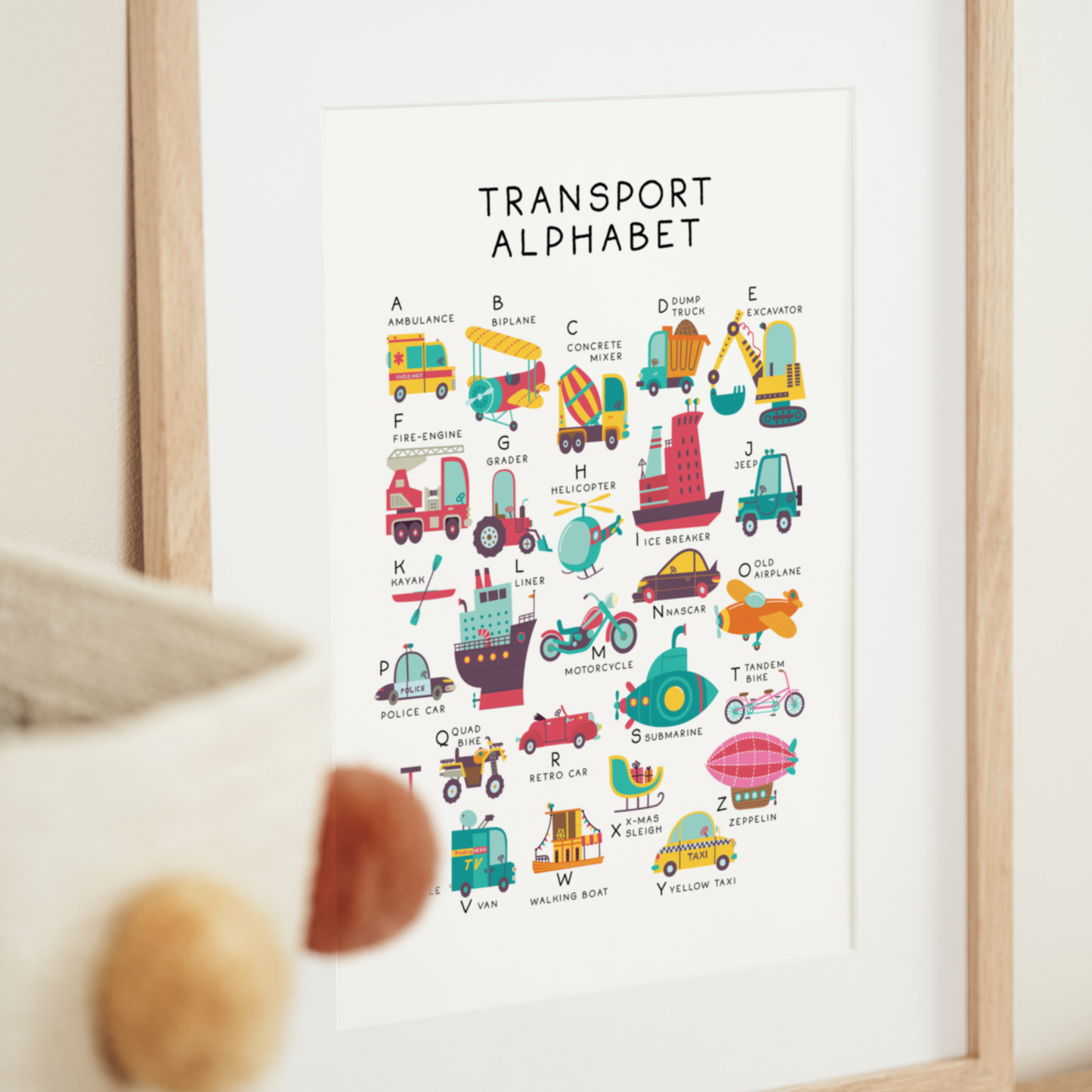 Transport Alphabet | Art Print