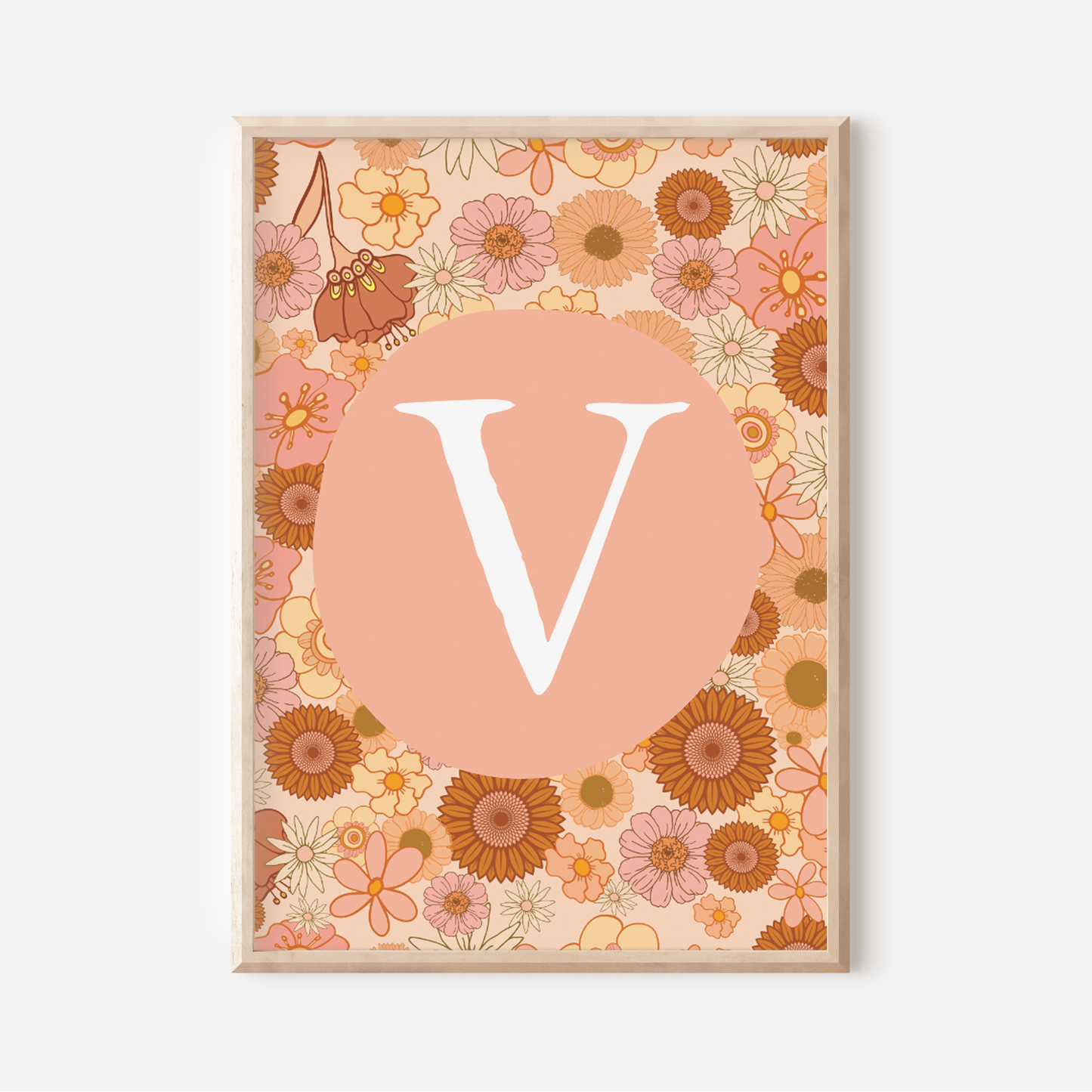 Wildflower A-Z Initial | Art Print