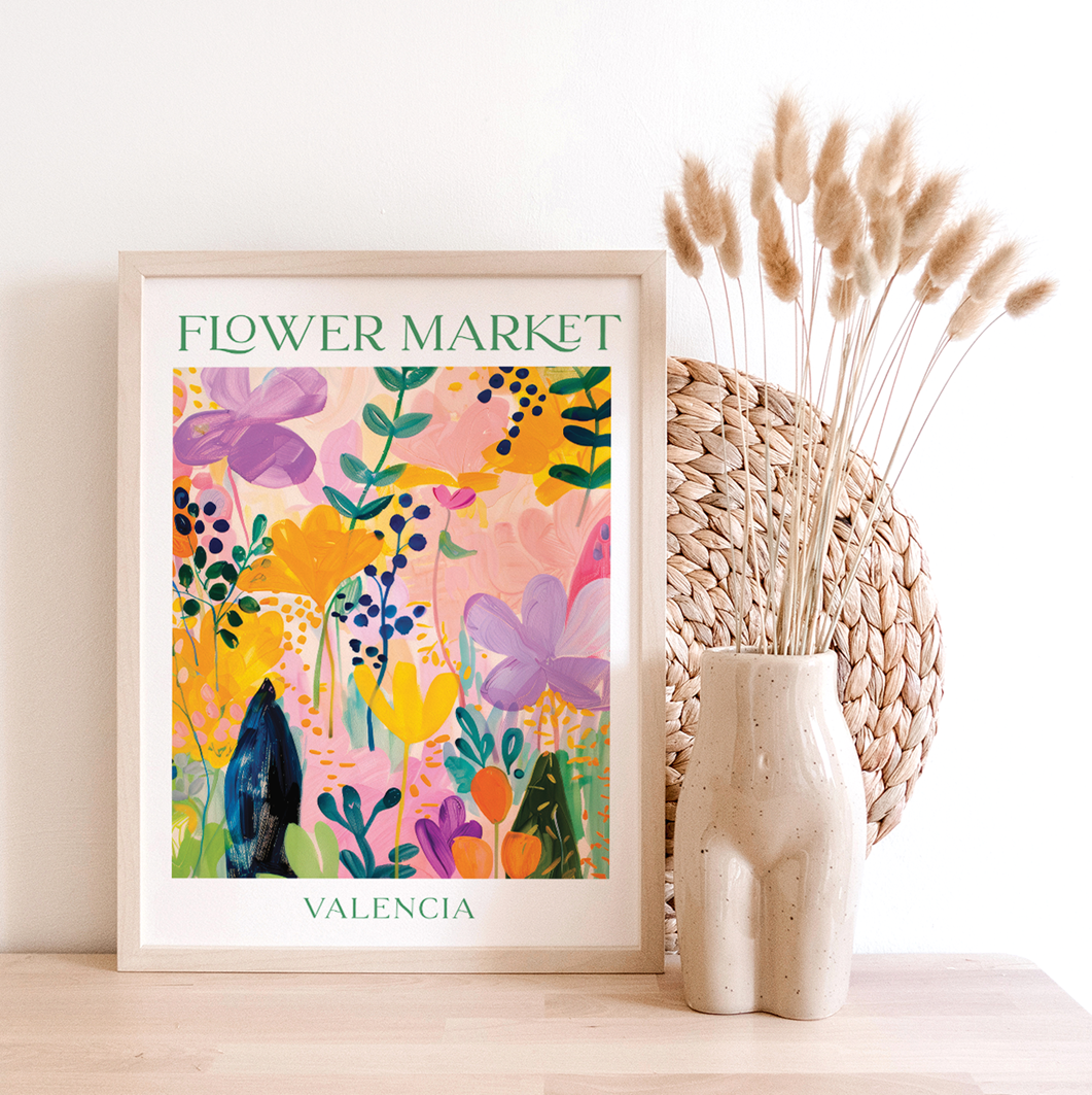 Flower Market Valencia | Art Print