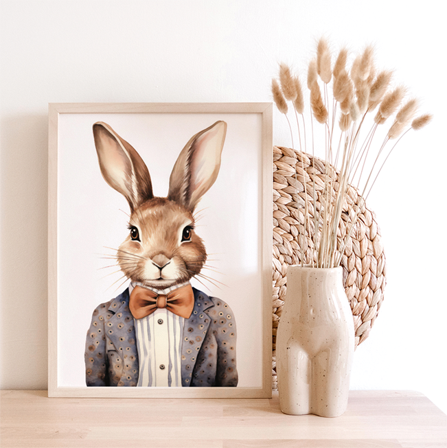 Vintage Bunny | Art Print