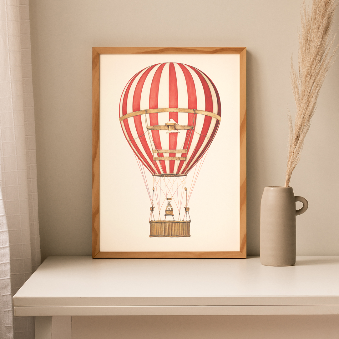 Vintage Hot Air Balloon | Art Print