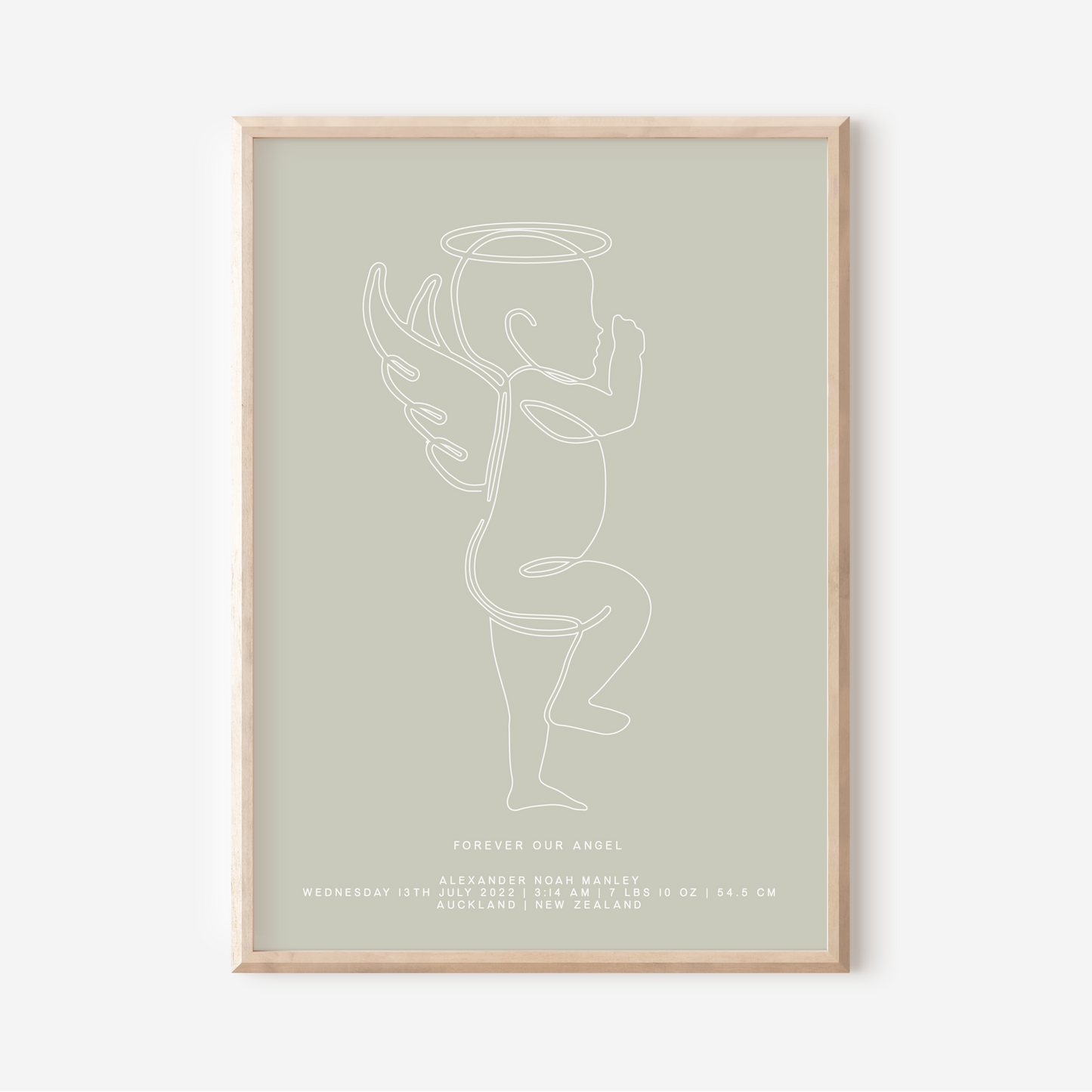 Forever Our Angel - In Memory Of Keepsake Print