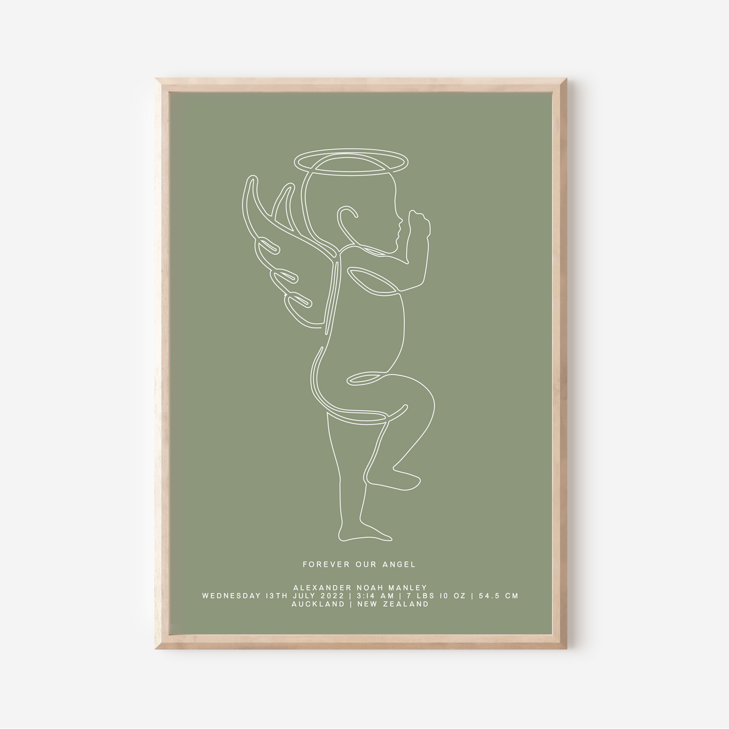 Forever Our Angel - In Memory Of Keepsake Print
