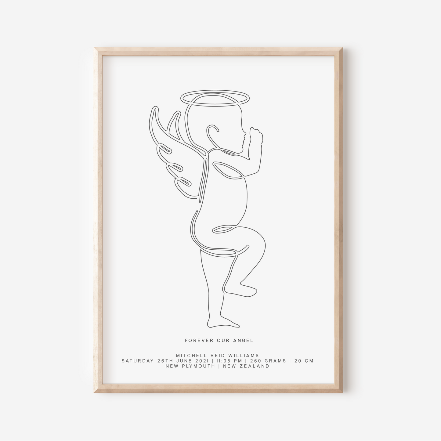 Forever Our Angel - In Memory Of Keepsake Print