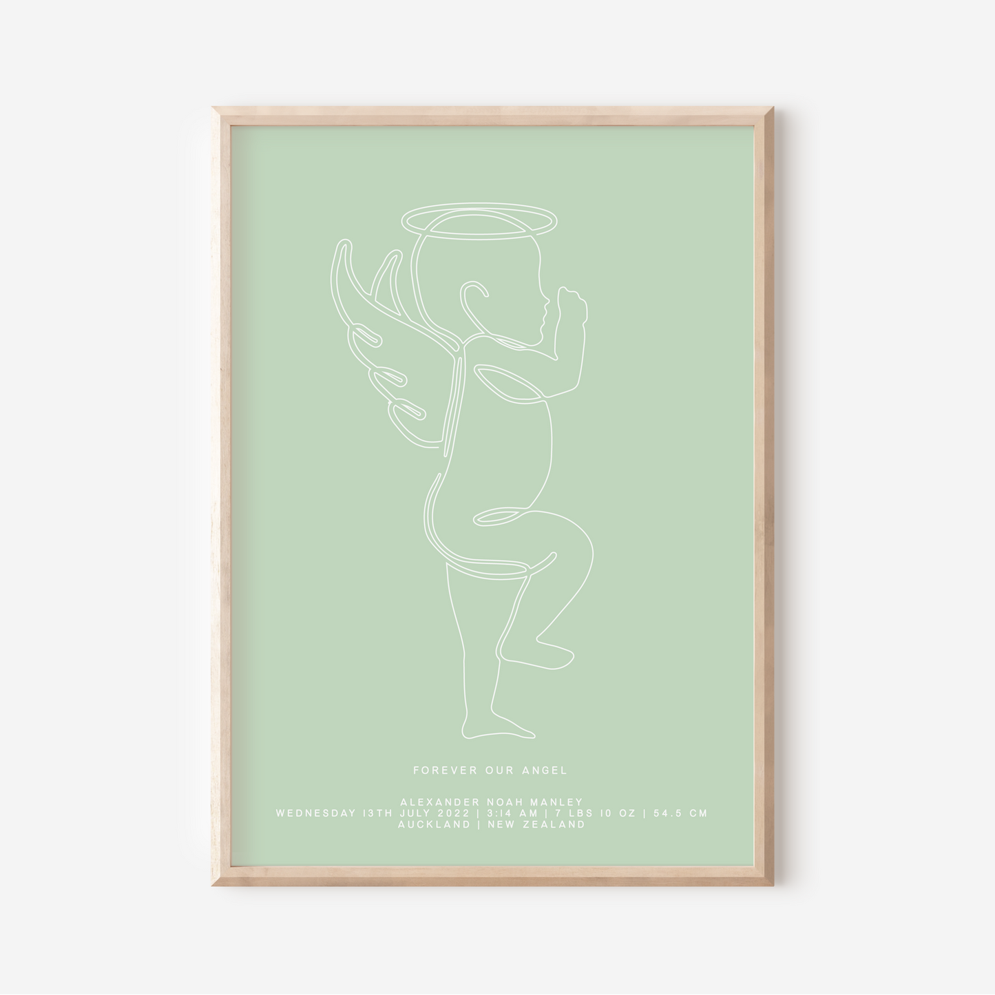 Forever Our Angel - In Memory Of Keepsake Print