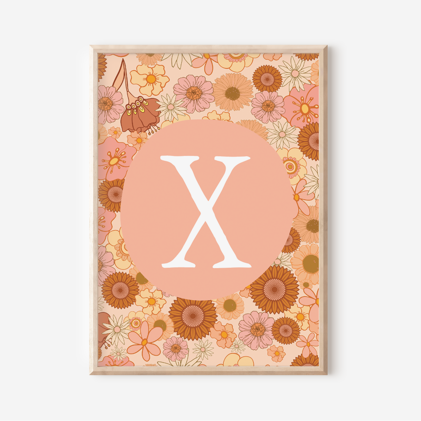 Wildflower A-Z Initial | Art Print