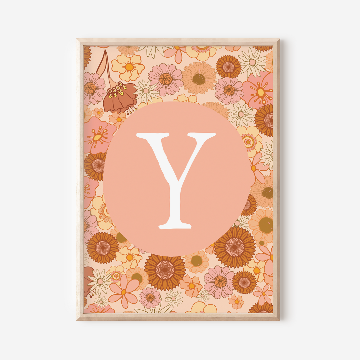 Wildflower A-Z Initial | Art Print