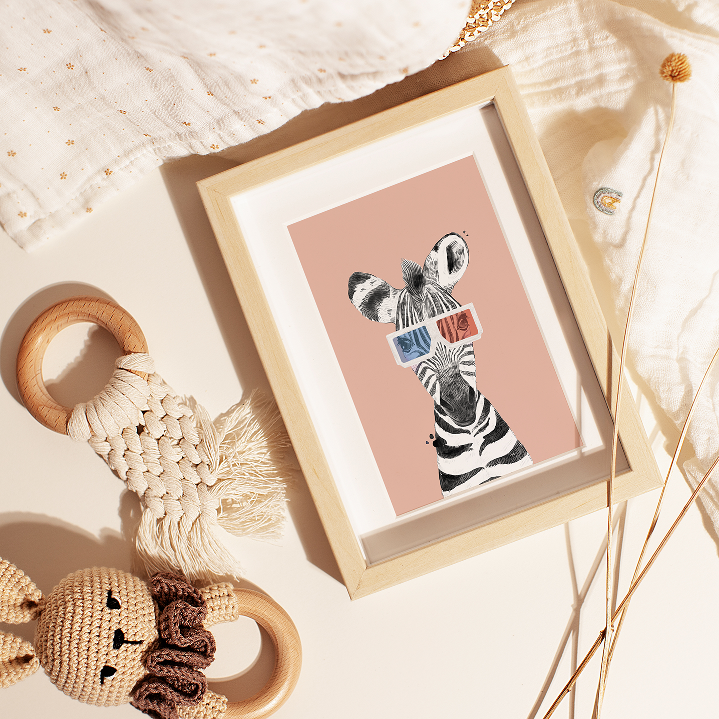 Zachary Zebra | Art Print