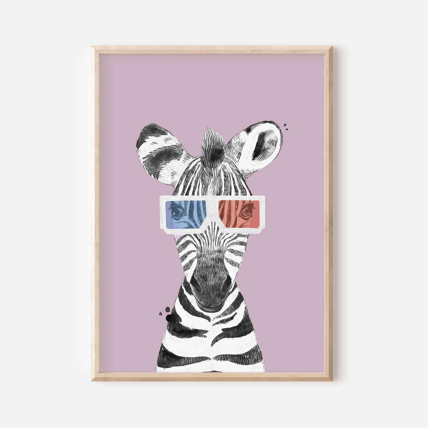 Zachary Zebra | Art Print