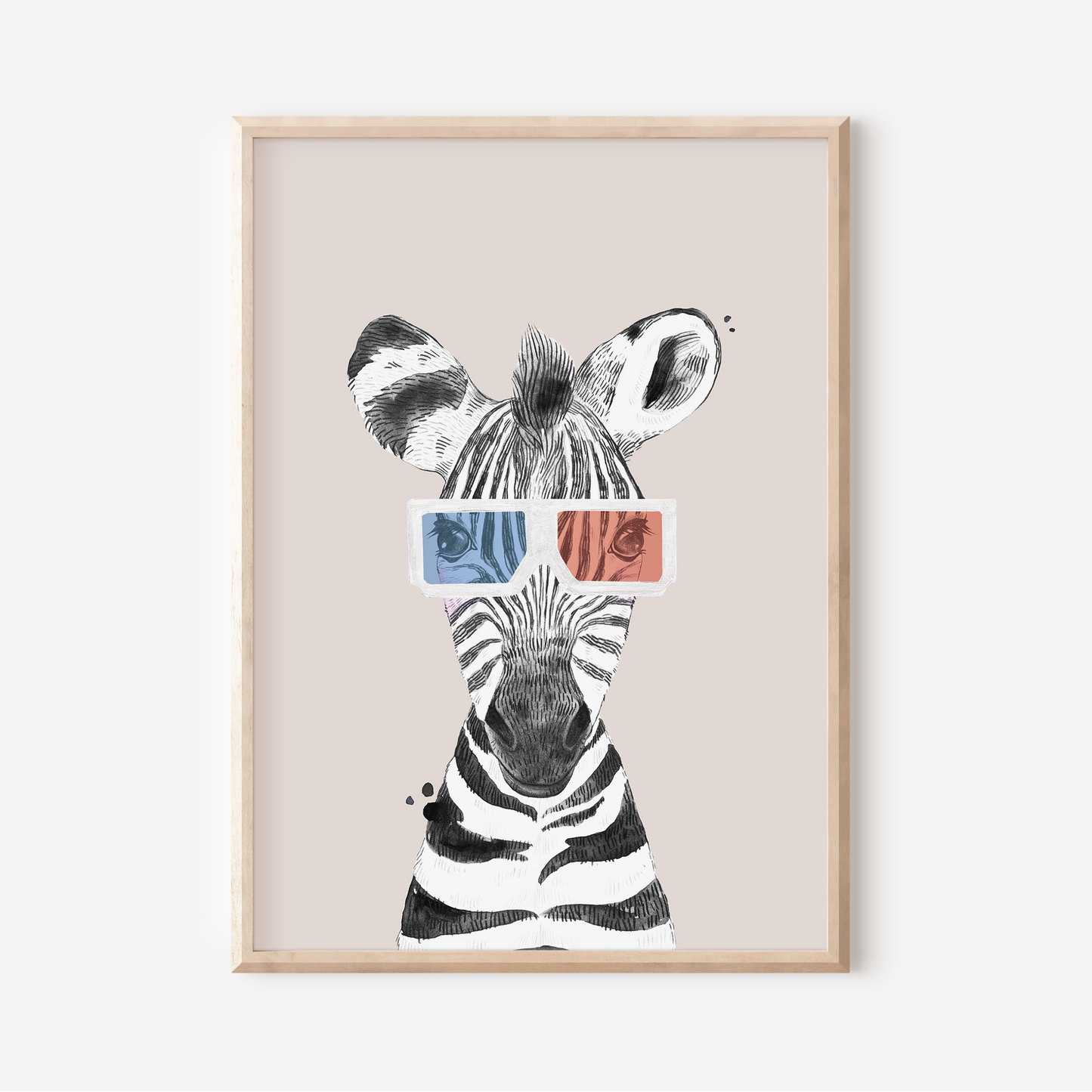 Zachary Zebra | Art Print