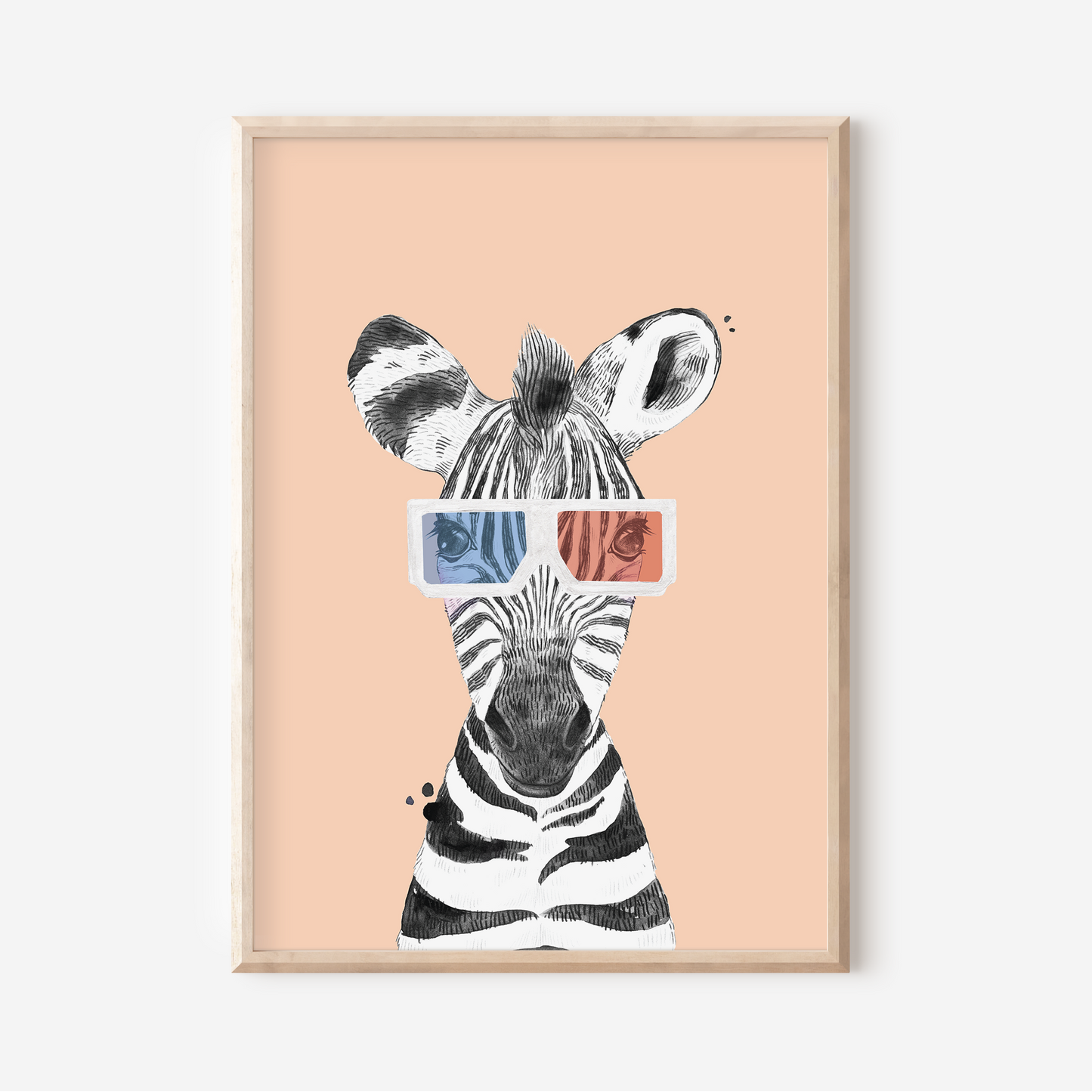 Zachary Zebra | Art Print